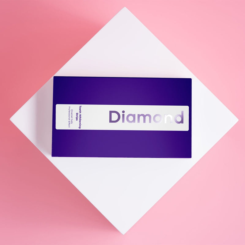 Doosje met Diamond Smile tandbleekstrips voor tandbleekstrips voor thuis bleken